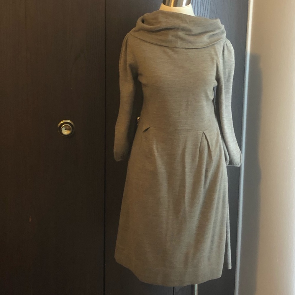 AB Studio Cowl Neck Sweater Dress